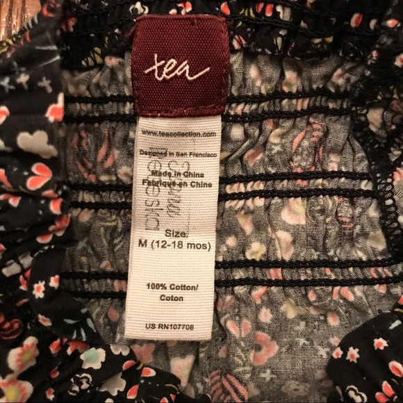 Tea Collection Poplin Floral Print Dress - Picture 2 of 3